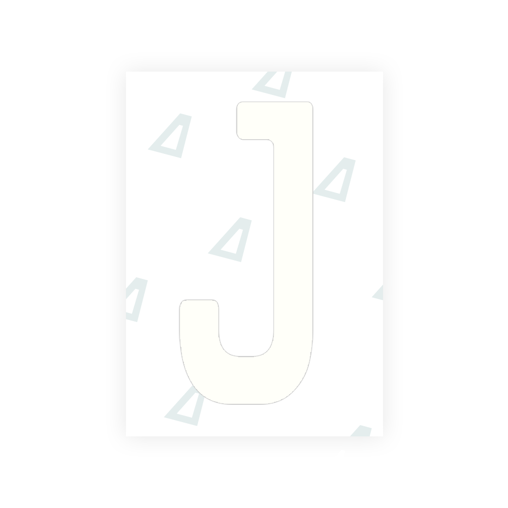 Adhesivo para matrículas de Peru - Símbolo "J"