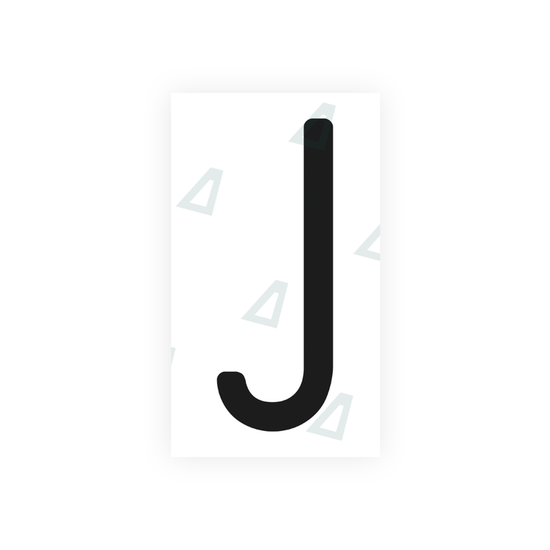Nanofilm Ecoslick™ for US (Washington) license plates - Symbol "J"