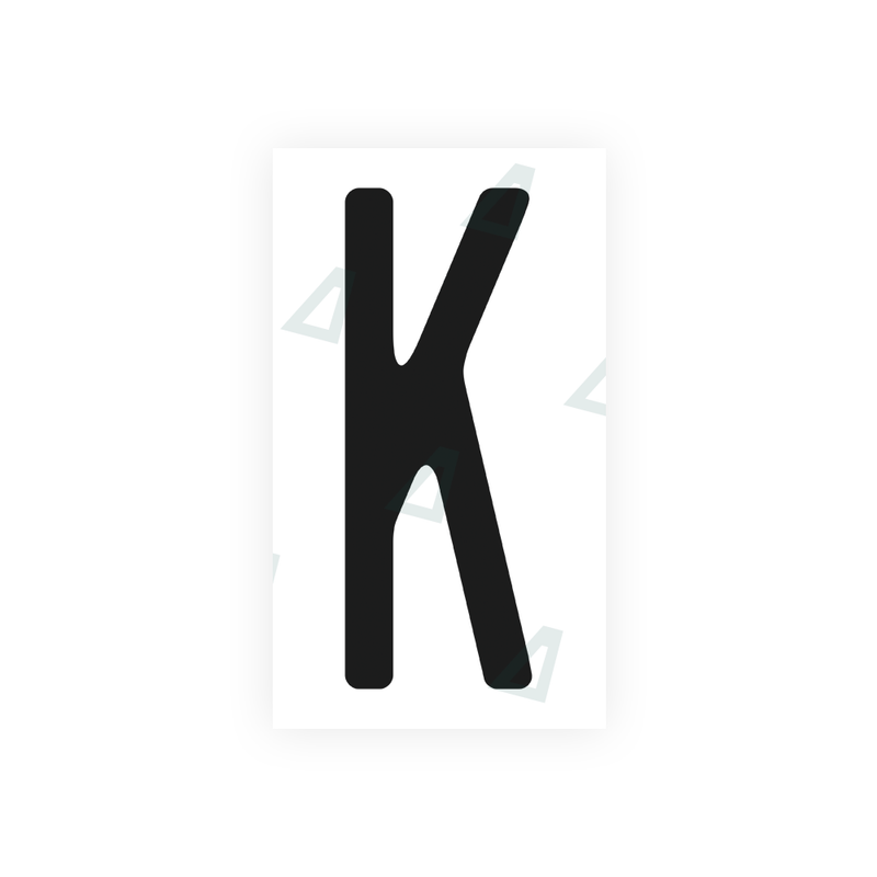 Nanofilm Ecoslick™ for US (Washington) license plates - Symbol "K"