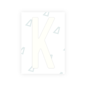 Pegatina Letra K - Panama (2018 - versión actual)