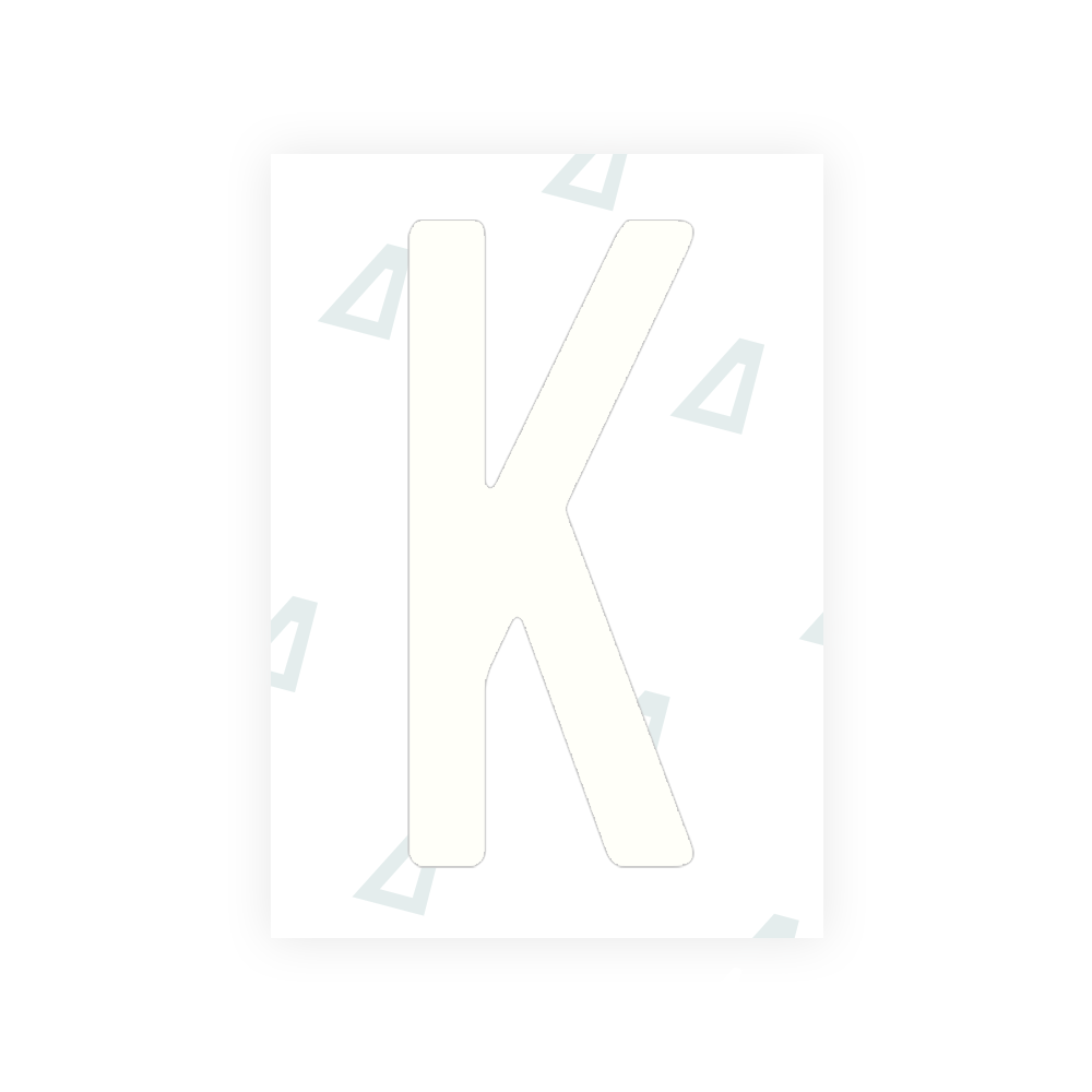 Adhesivo para matrículas de Peru - Símbolo "K"