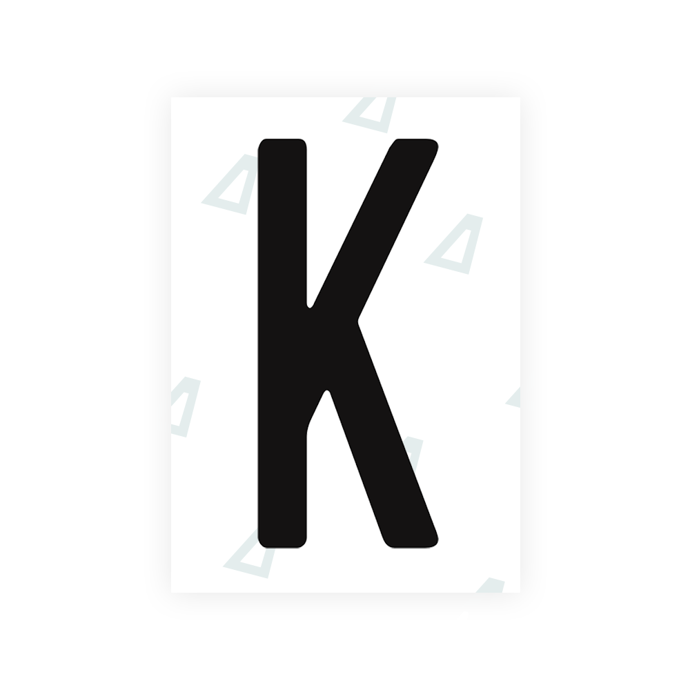 Adhesivo para matrículas de Peru - Símbolo "K"