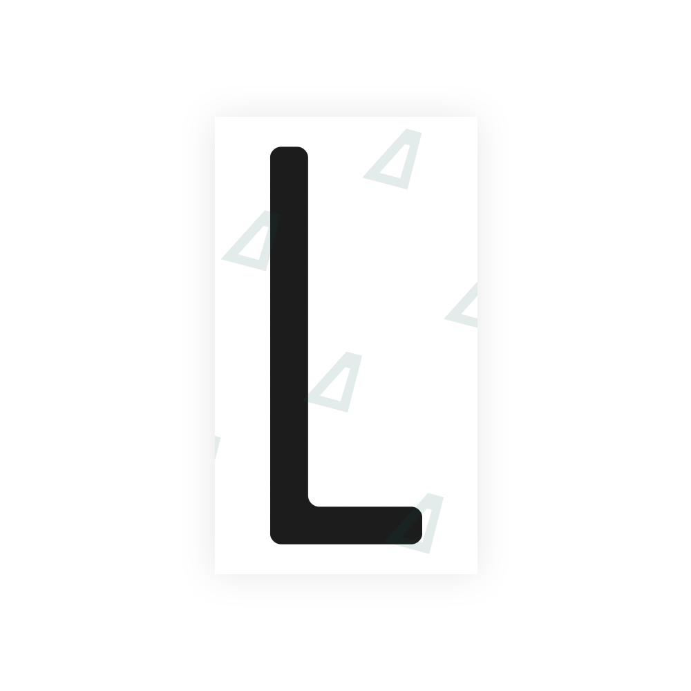 Nanofilm Ecoslick™ for US (North Carolina) license plates - Symbol "L" 