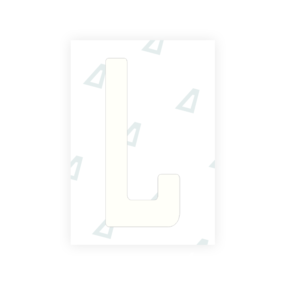 Adhesivo para matrículas de Peru - Símbolo "L"