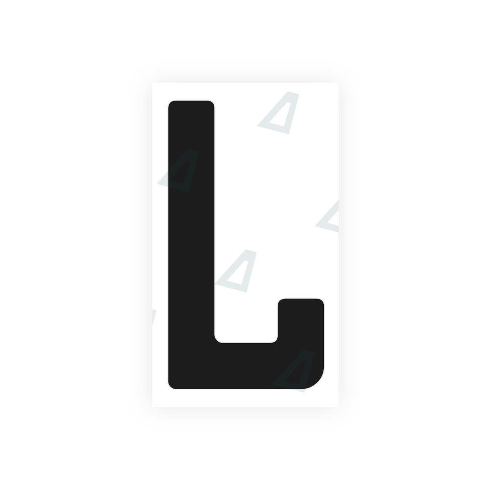 Nanofilm Ecoslick™ for german number plates - Symbol "L" 