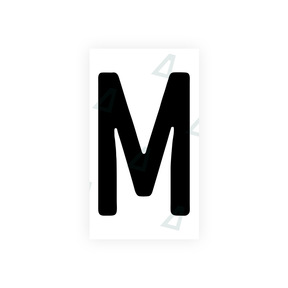Autocollant pour plaques d'immatriculation Swiss - Symbole "M"