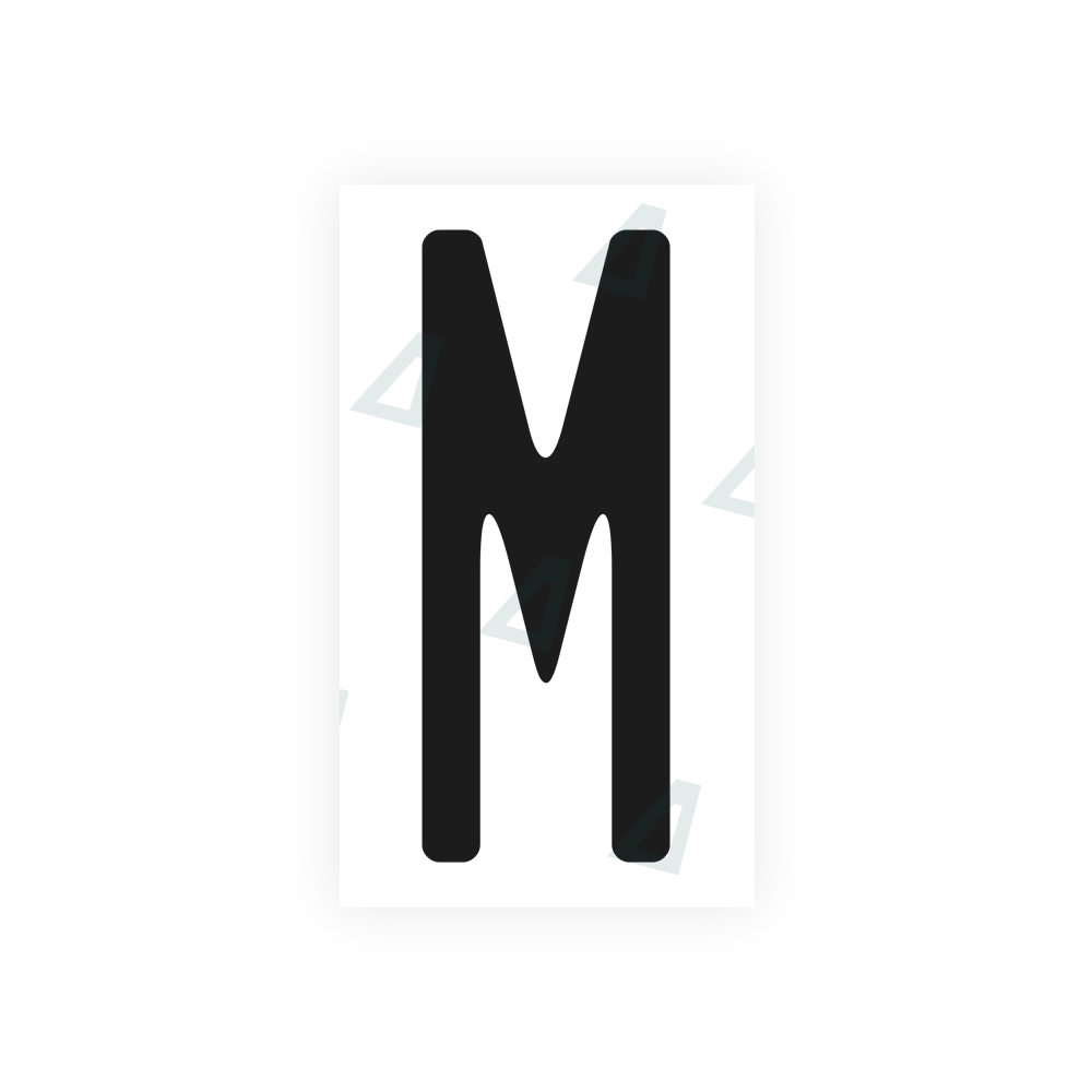 Nanofilm Ecoslick™ for US (Michigan) license plates - Symbol "M" 