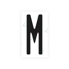 Nanofilm Ecoslick™ for US (Michigan) license plates - Symbol "M" 