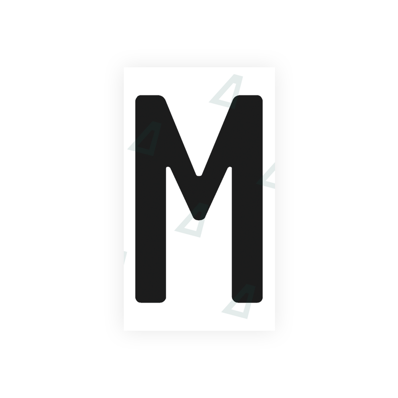 Alite sticker for Brazilian license plates - "M" symbol 
