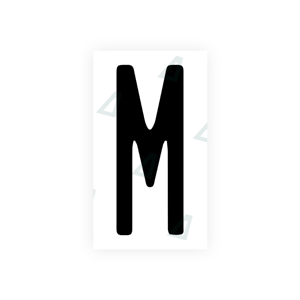 Nanofilm Ecoslick™ for US (Illinois) license plates - Symbol "M" 