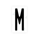 Nanofilm Ecoslick™ for US (Illinois) license plates - Symbol "M" 