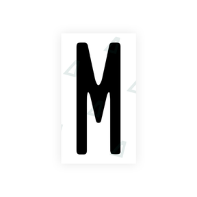 Nanofilm Ecoslick™ for US (Illinois) license plates - Symbol "M" 