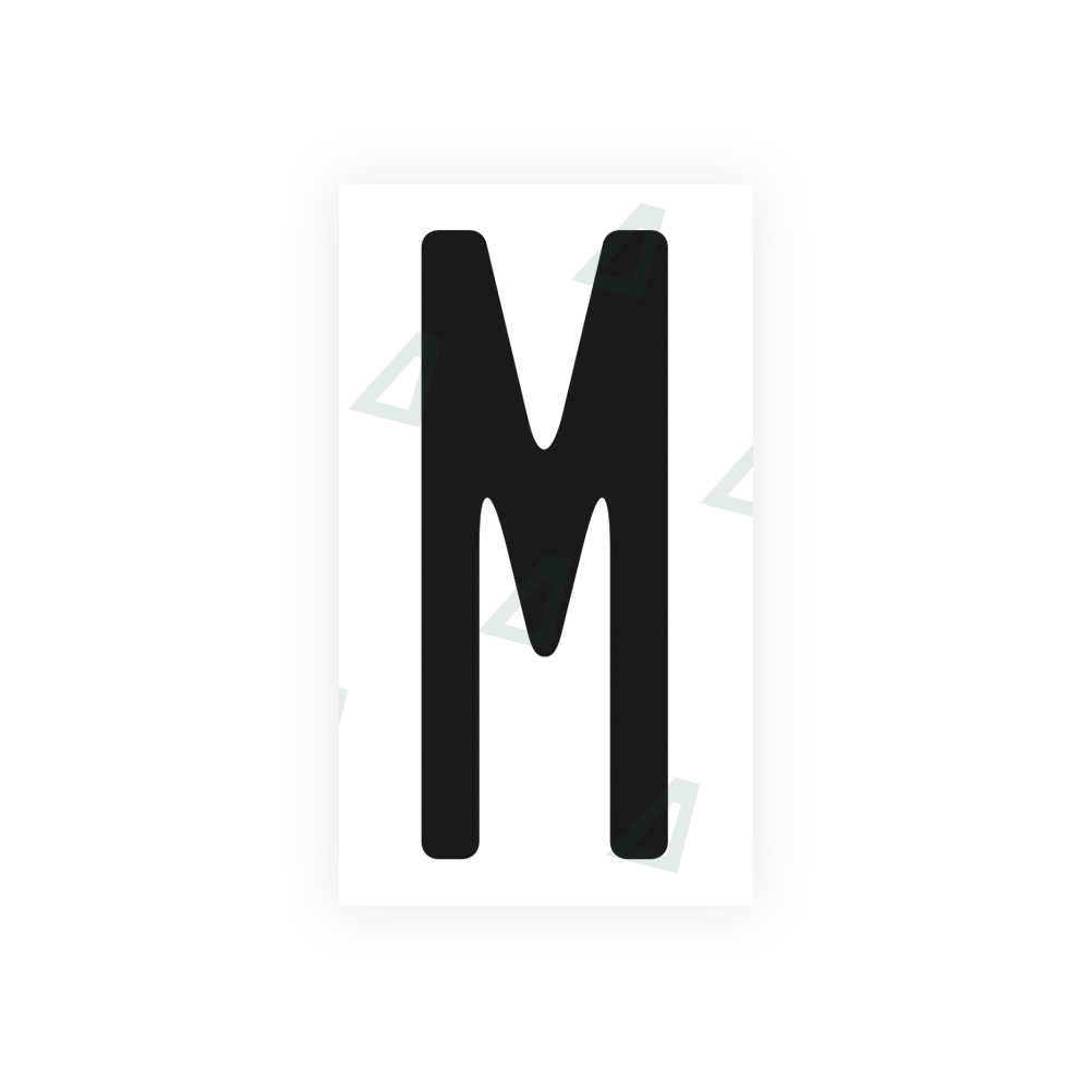 Nanofilm Ecoslick™ for US (Ohio) license plates - Symbol "M"