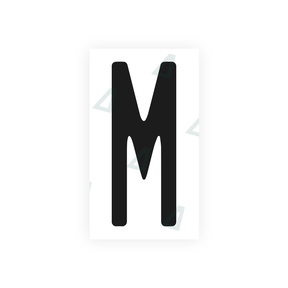 Nanofilm Ecoslick™ for US (Florida) license plates - Symbol "M" 