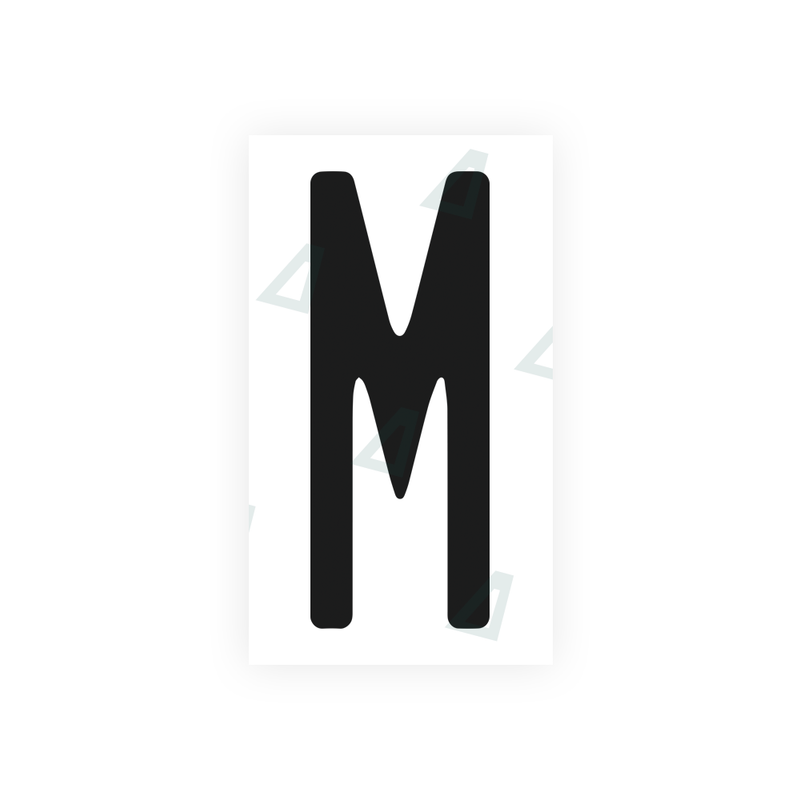 Nanofilm Ecoslick™ for US (Florida) license plates - Symbol "M"
