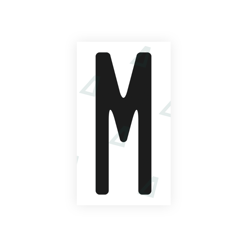 Nanofilm Ecoslick™ for US (Washington) license plates - Symbol "M"