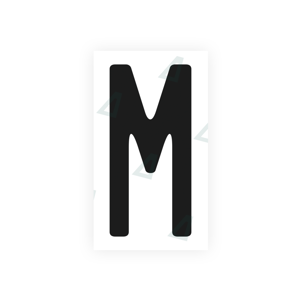 Nanofilm Ecoslick™ for US (California) license plates - Symbol "M" 