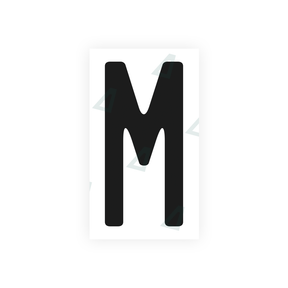 Nanofilm Ecoslick™ for US (California) license plates - Symbol "M" 