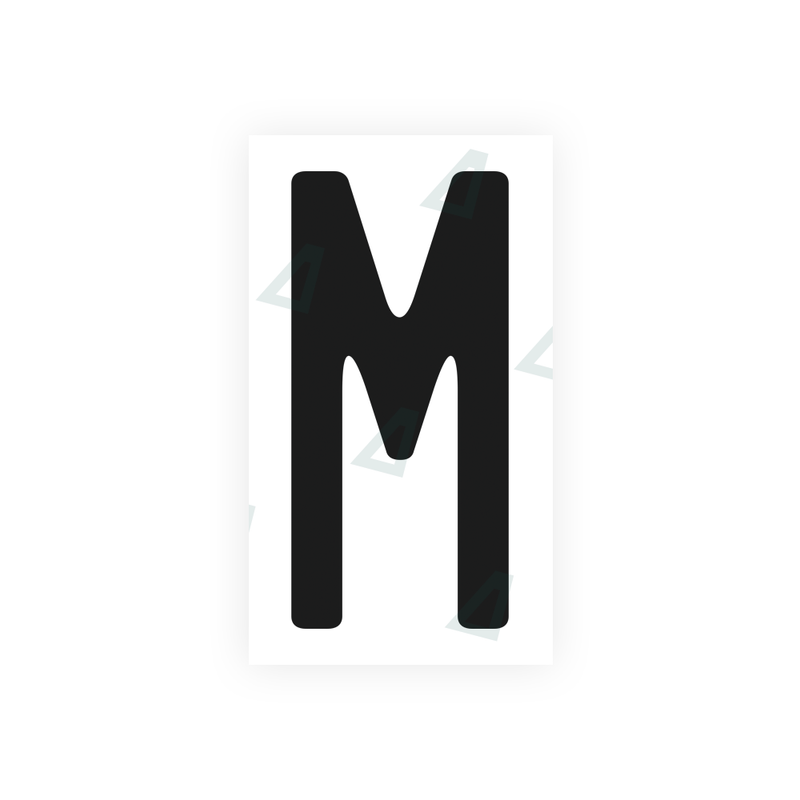 Nanofilm Ecoslick™ for US (California) license plates - Symbol "M"