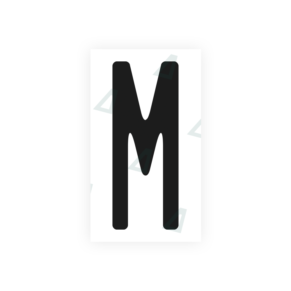 Nanofilm Ecoslick™ for US (North Carolina) license plates - Symbol "M"