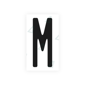 Nanofilm Ecoslick™ for US (North Carolina) license plates - Symbol "M"