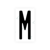 Nanofilm Ecoslick™ for US (Wisconsin) license plates - Symbol "M"