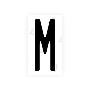 Nanofilm Ecoslick™ for US (Wisconsin) license plates - Symbol "M"