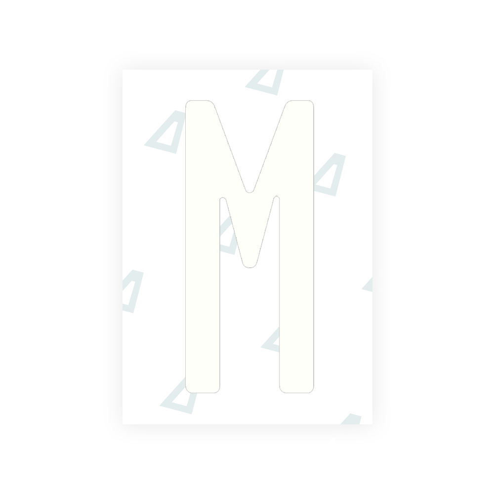 Adhesivo para matrículas de Peru - Símbolo "M"