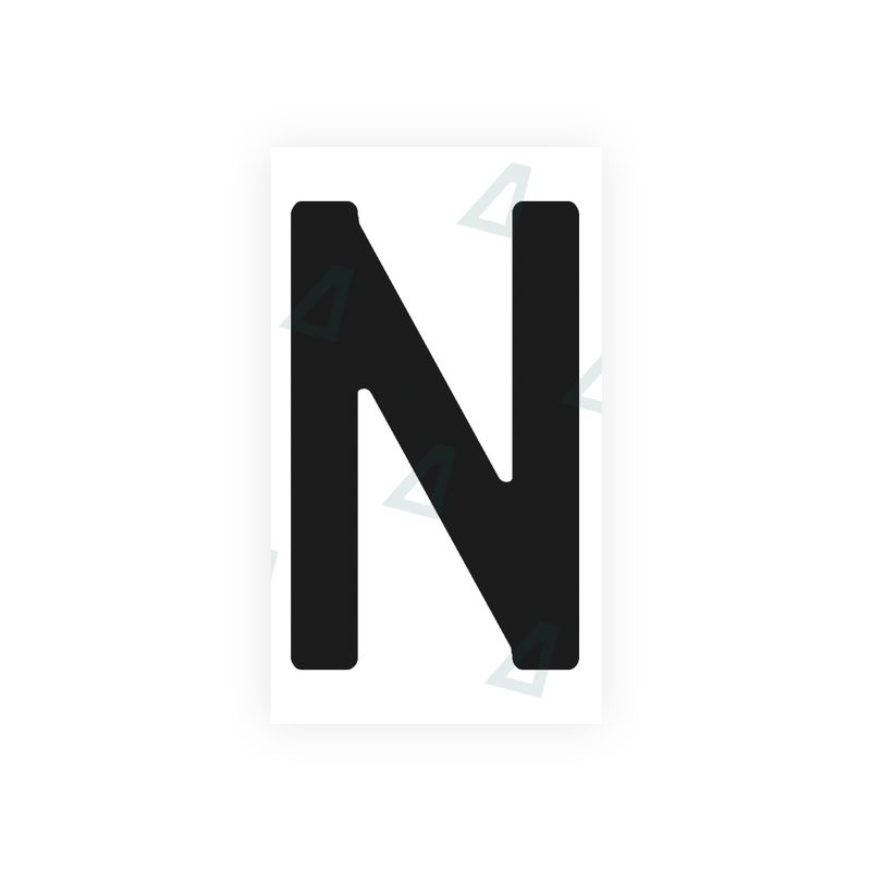 Adhesivo Alite para matrículas brasileñas - Símbolo "N"