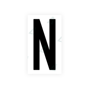 Nanofilm Ecoslick™ for US (New Jersey) license plates - Symbol "N"