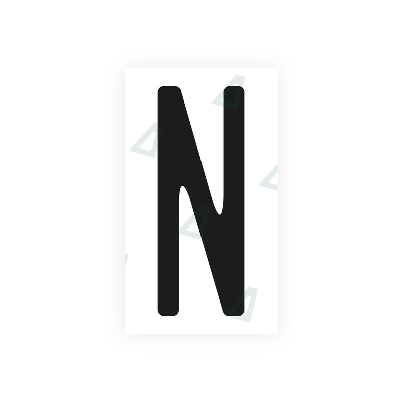 Nanofilm Ecoslick™ for US (Washington) license plates - Symbol "N"