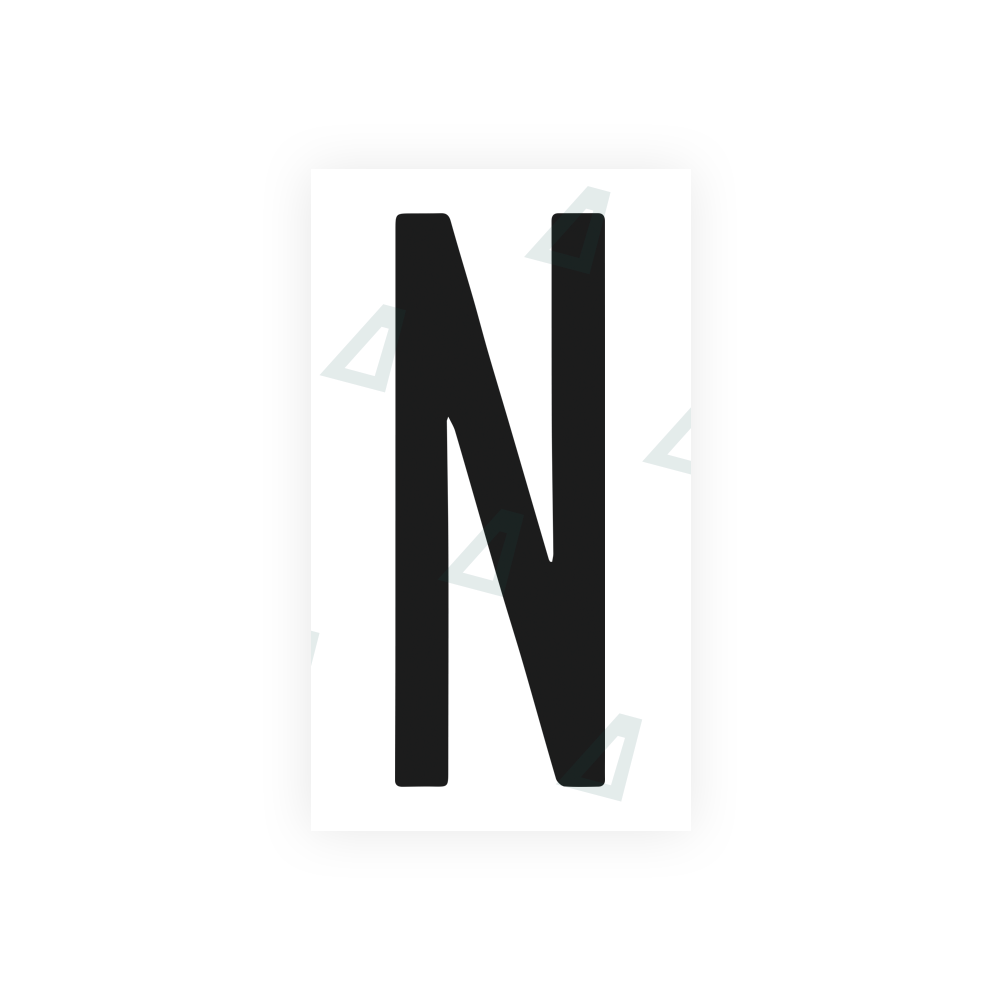 Nanofilm Ecoslick™ for US (New York) license plates - Symbol "N"