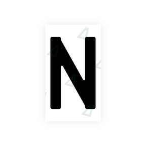 Nanofilm Ecoslick™ for bosnian license plates - Symbol "N"