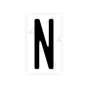 Nanofilm Ecoslick™ for US (Illinois) license plates - Symbol "N" 