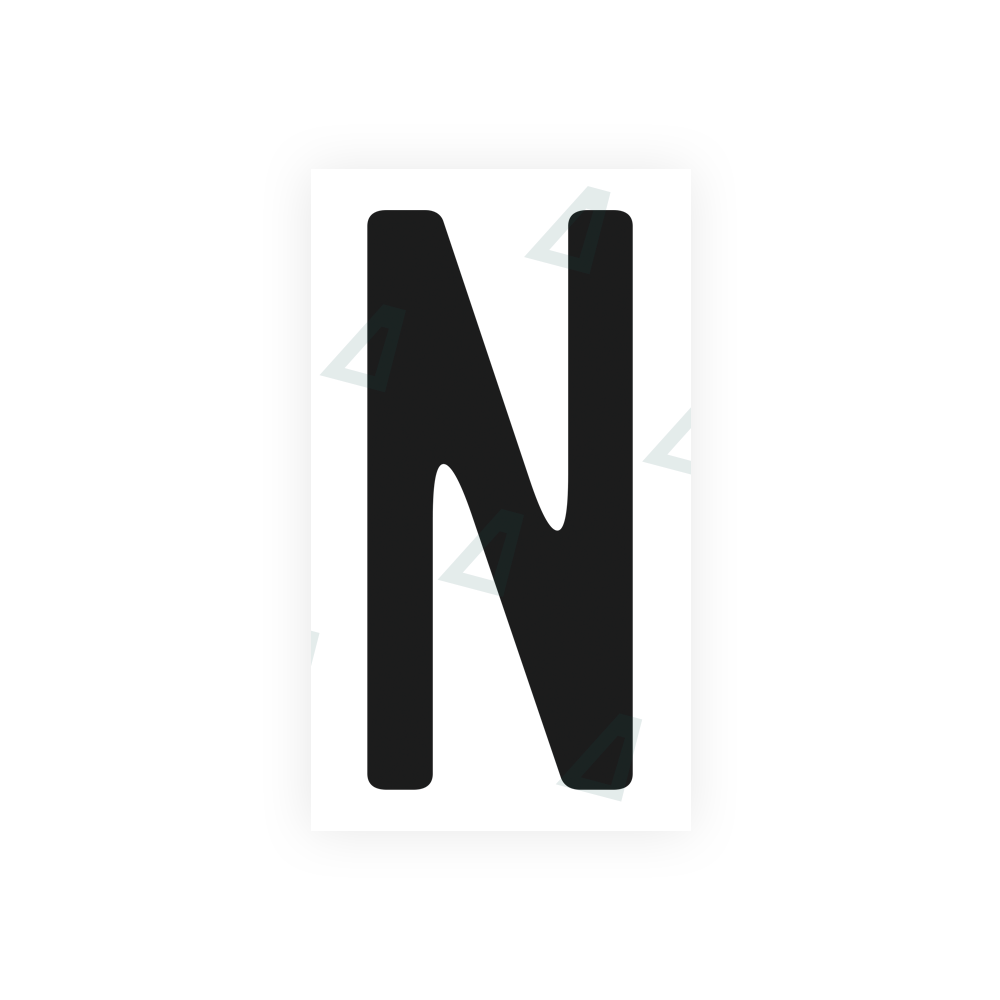 Nanofilm Ecoslick™ for US (California) license plates - Symbol "N" 