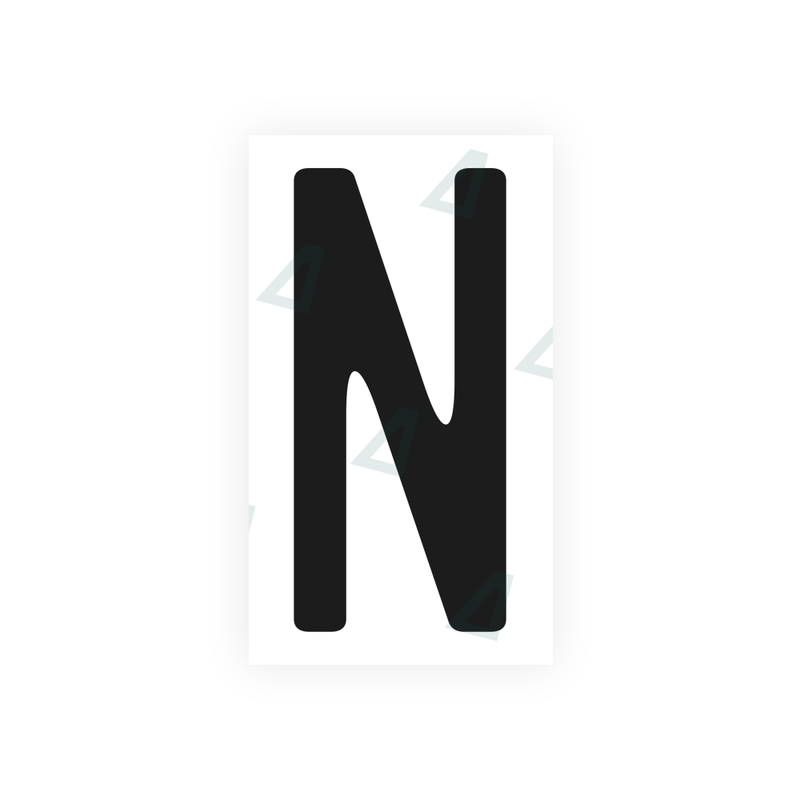 Nanofilm Ecoslick™ for US (California) license plates - Symbol "N"