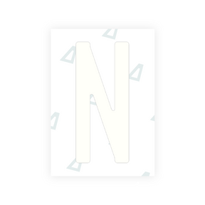 Pegatina Letra N - Panama (2018 - versión actual)