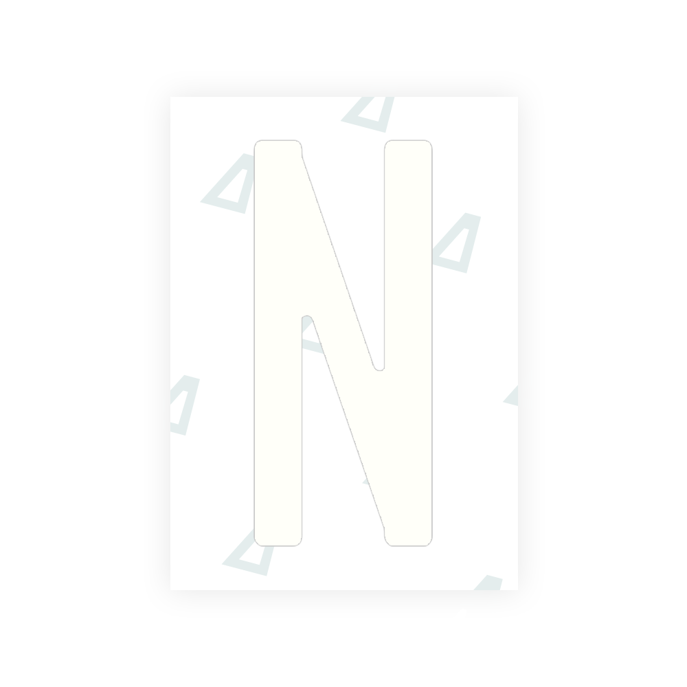 Pegatina Letra N - Guatemala (2021 - versión actual)