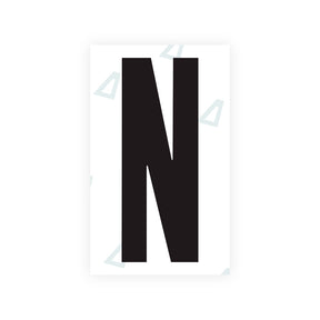 Letter N Sticker - Washington D.C (Current Version)