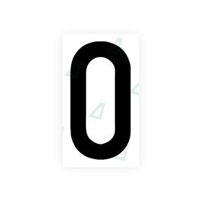 Autocollant pour plaques d'immatriculation Swiss - Symbole "O"