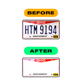 Letter R Sticker - Ohio (Version 2013 - Current)