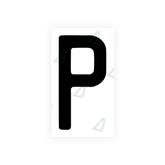 Autocollant pour plaques d'immatriculation Swiss - Symbole "P"