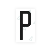 Nanofilm Ecoslick™ for US (North Carolina) license plates - Symbol "P"