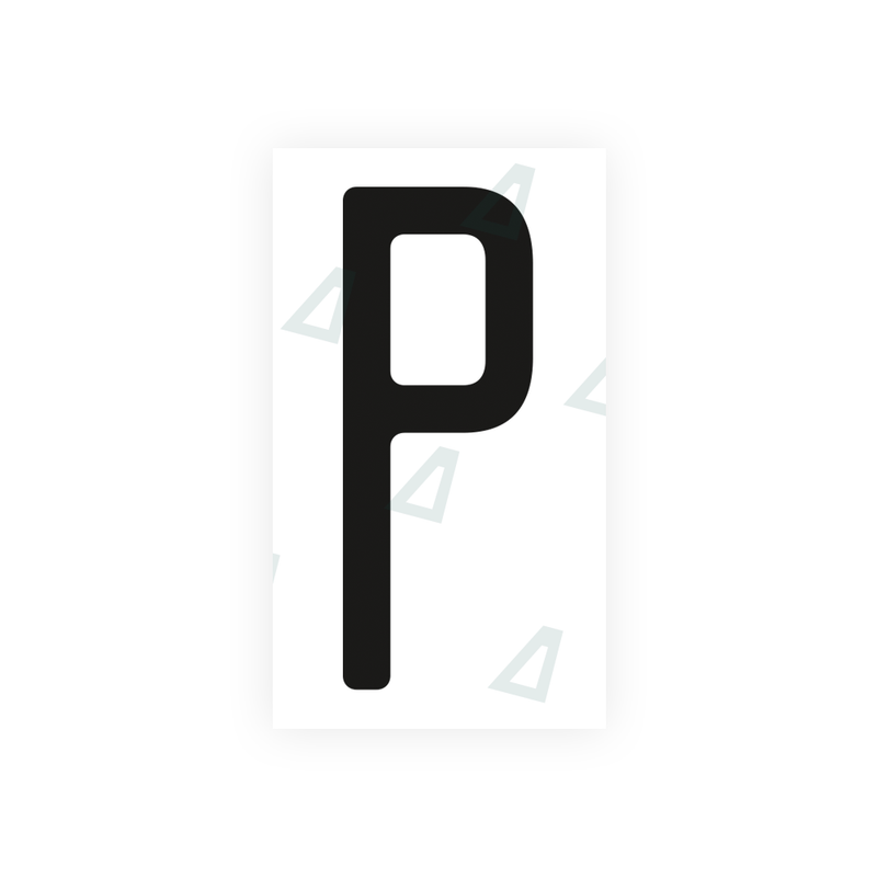 Nanofilm Ecoslick™ for US (Ohio) license plates - Symbol "P"
