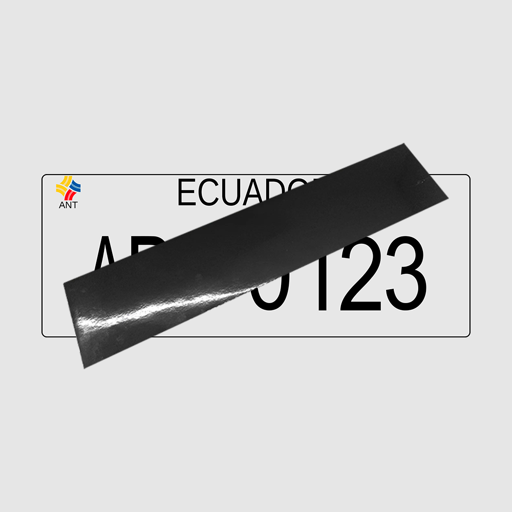 Decals for 2-plate vehicles (Ecuador) - Private Vehicle 