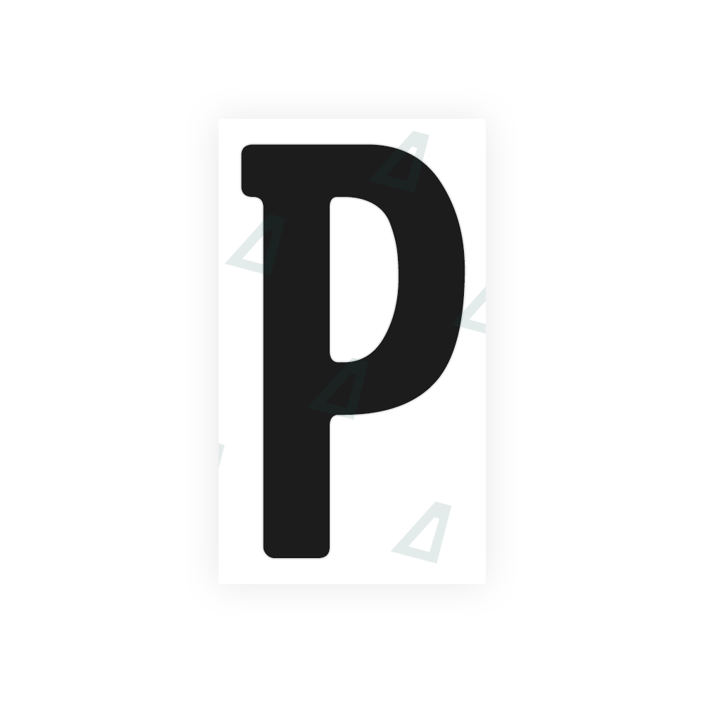 Nanofilm Ecoslick™ for german number plates - Symbol "P" 