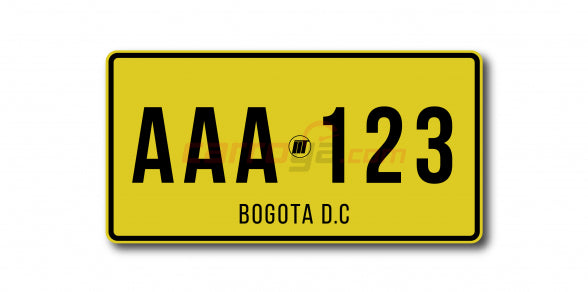 Insulfilm Anti Radar Film for Vehicle License Plates - (Colombia-Bogotá) - Private