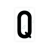 Autocollant pour plaques d'immatriculation Swiss - Symbole "Q"