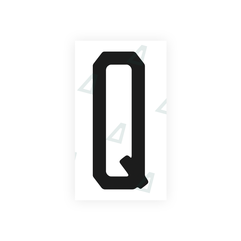 Nanofilm Ecoslick™ for US (Pennsylvania) license plates - Symbol "Q"