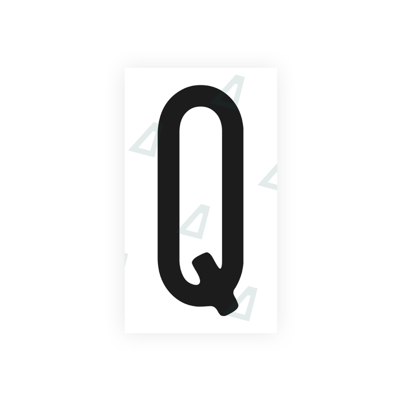 Nanofilm Ecoslick™ for US (Washington) license plates - Symbol "Q"
